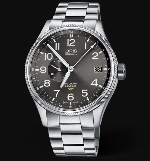Review Oris Aviation Big Crown Pointer GMT SMALL SECOND 45mm Replica Watch 01 748 7710 4063-07 8 22 19